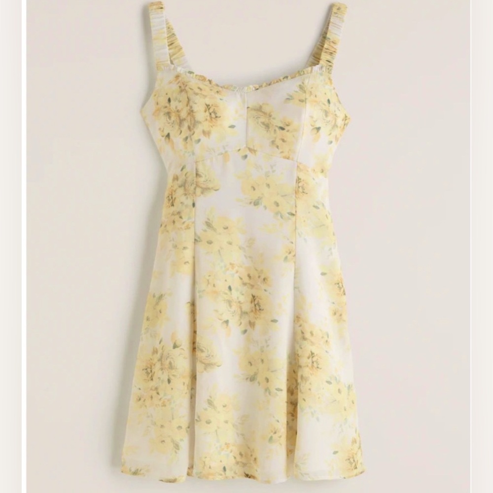 Abercrombie Yellow Floral Sundress